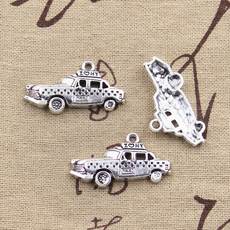 Jewelry Making York - 8pcs Charms New York Taxi Auto