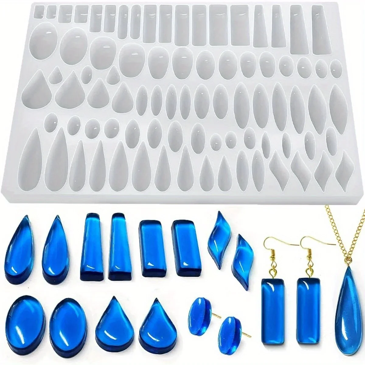 Jewelry Making Uv Resin Kit - Stud Oorbellen siliconen mal met 41