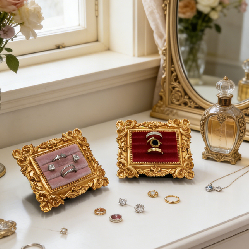 Jewelry Making Organizer - Vintage fotolijst ring displaystandaard thuis kaptafel