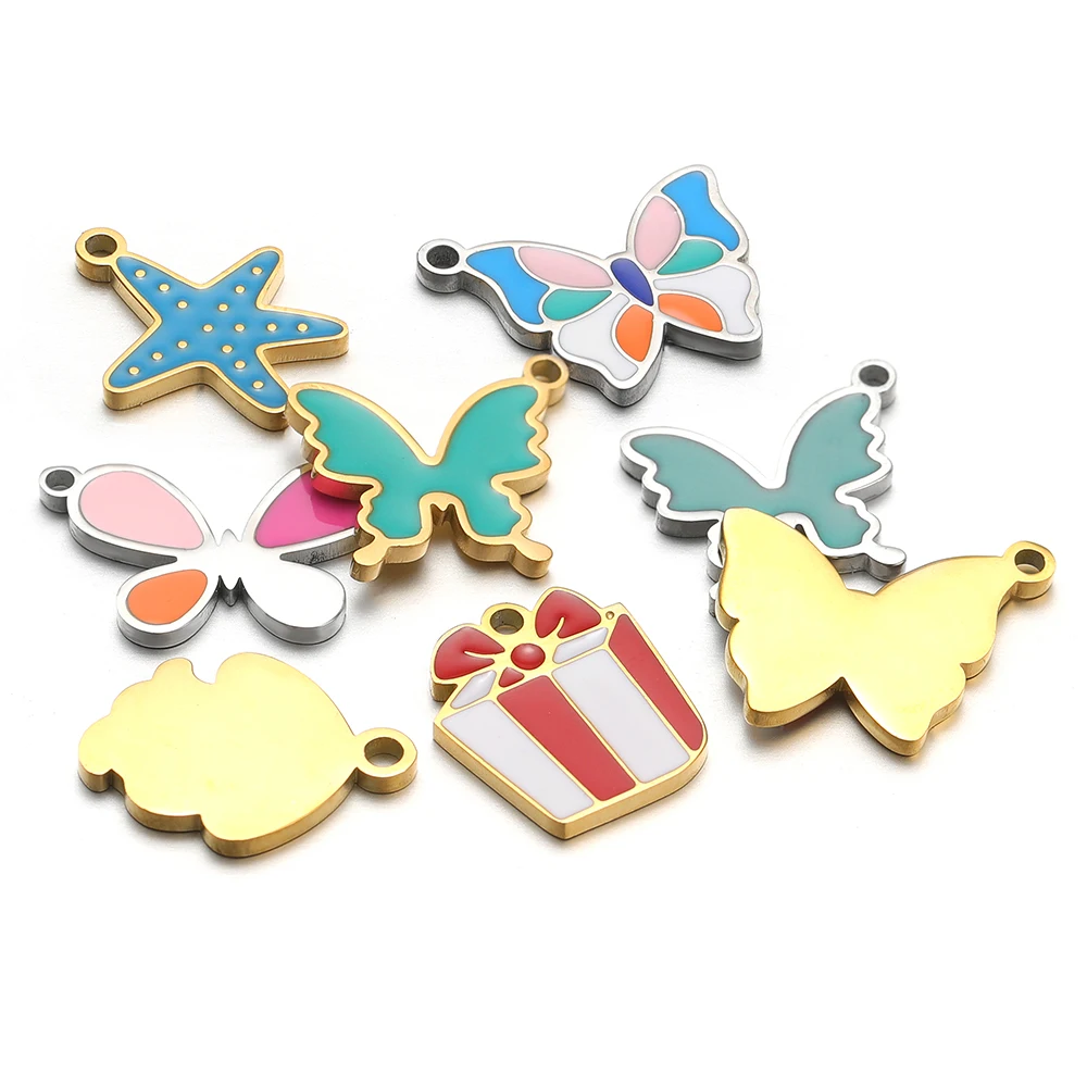 Jewelry Making 4 Year Old - 5 stks Rvs Ster Vlinder Blad