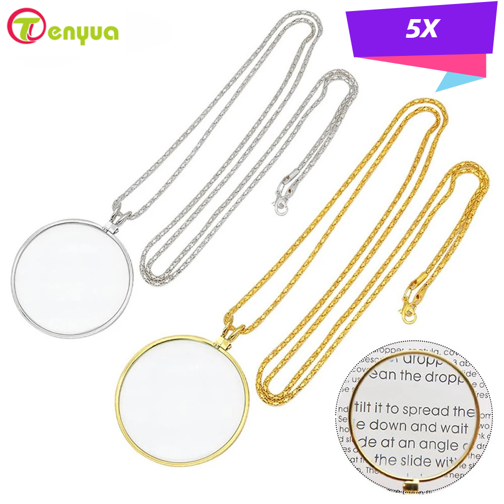 Jewelry Making Magazines - Ketting Vergrootglas Draagbare Monocle 5x Vergrootglazen