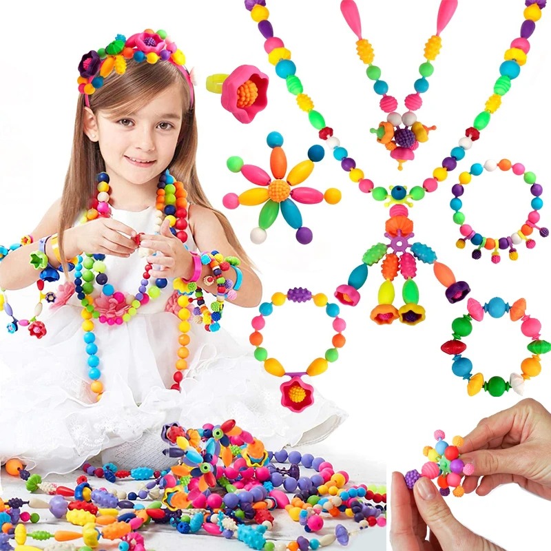 Jewelry Making 4 Year Old - 188-608pcs Pop Kralen Kinderen Meisjes Prinses