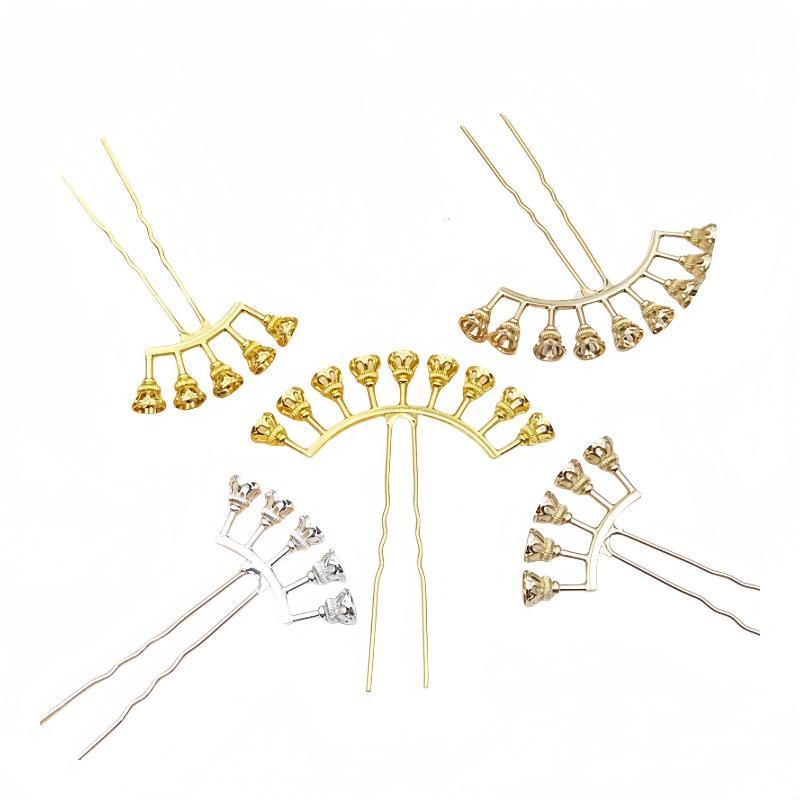 Jewelry Making With Beads - Legering haarspeld blanks met meerdere kraalbevestigingen,