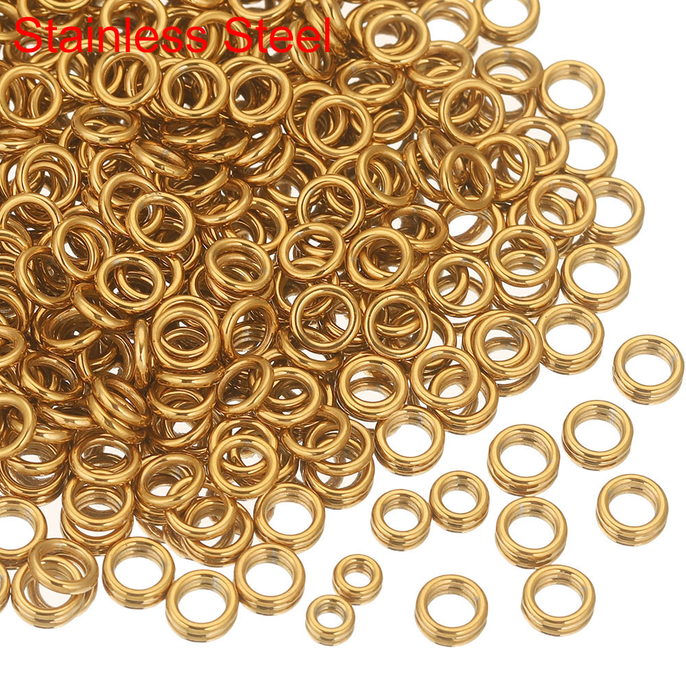Jewelry Making Closed Jump Rings - 50 stuks roestvrij staal gesloten ringetjes