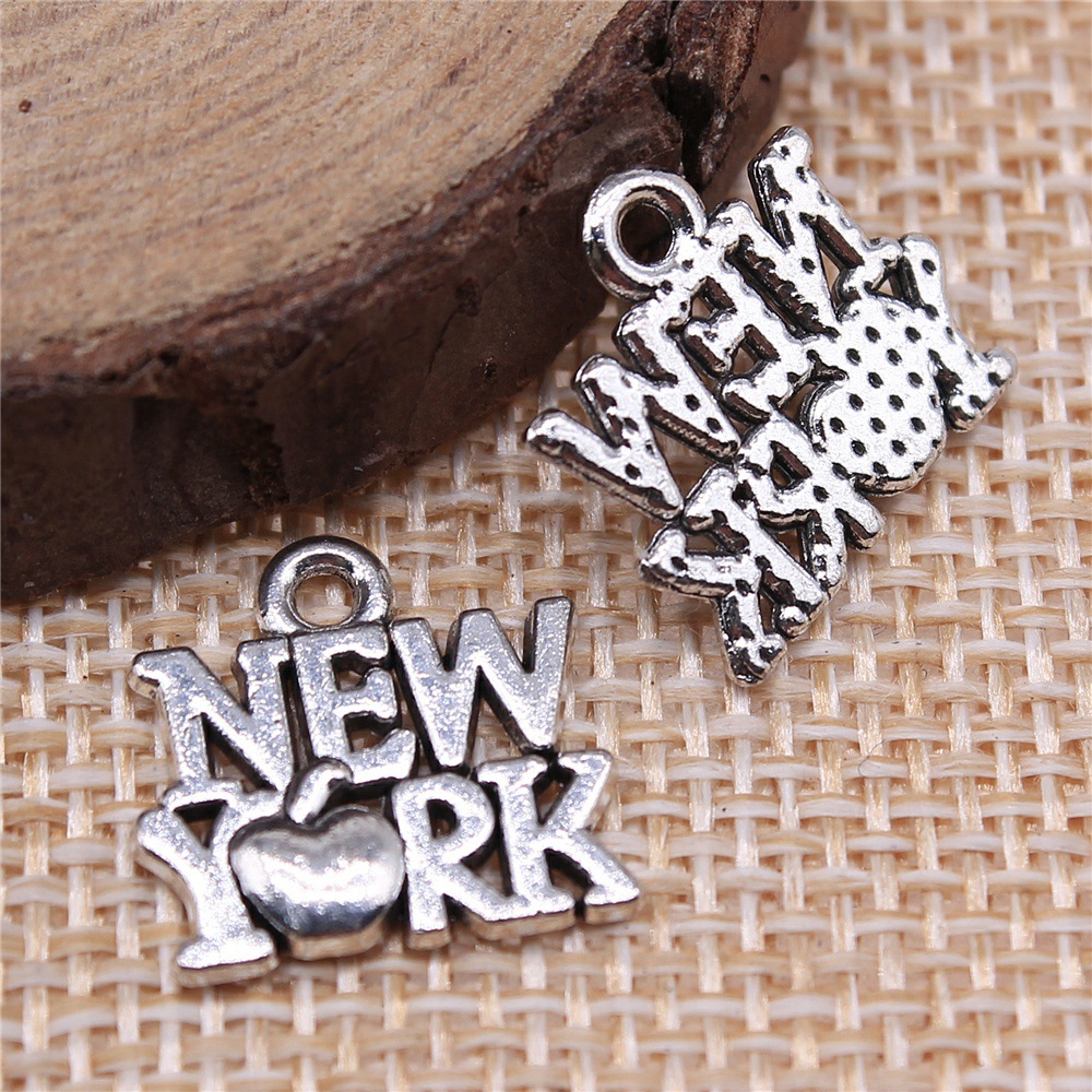 Jewelry Making York - 40 stuks 15x14mm (0.59x0.55inch) Antiek Zilver