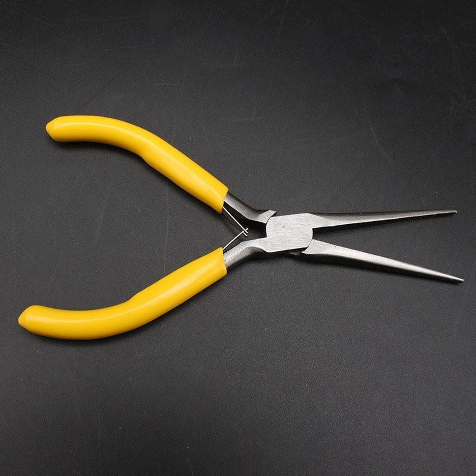 Jewelry Making Needle Nose Pliers - Gele multifunctionele mini-lange punttang Precisie-snijtang voor