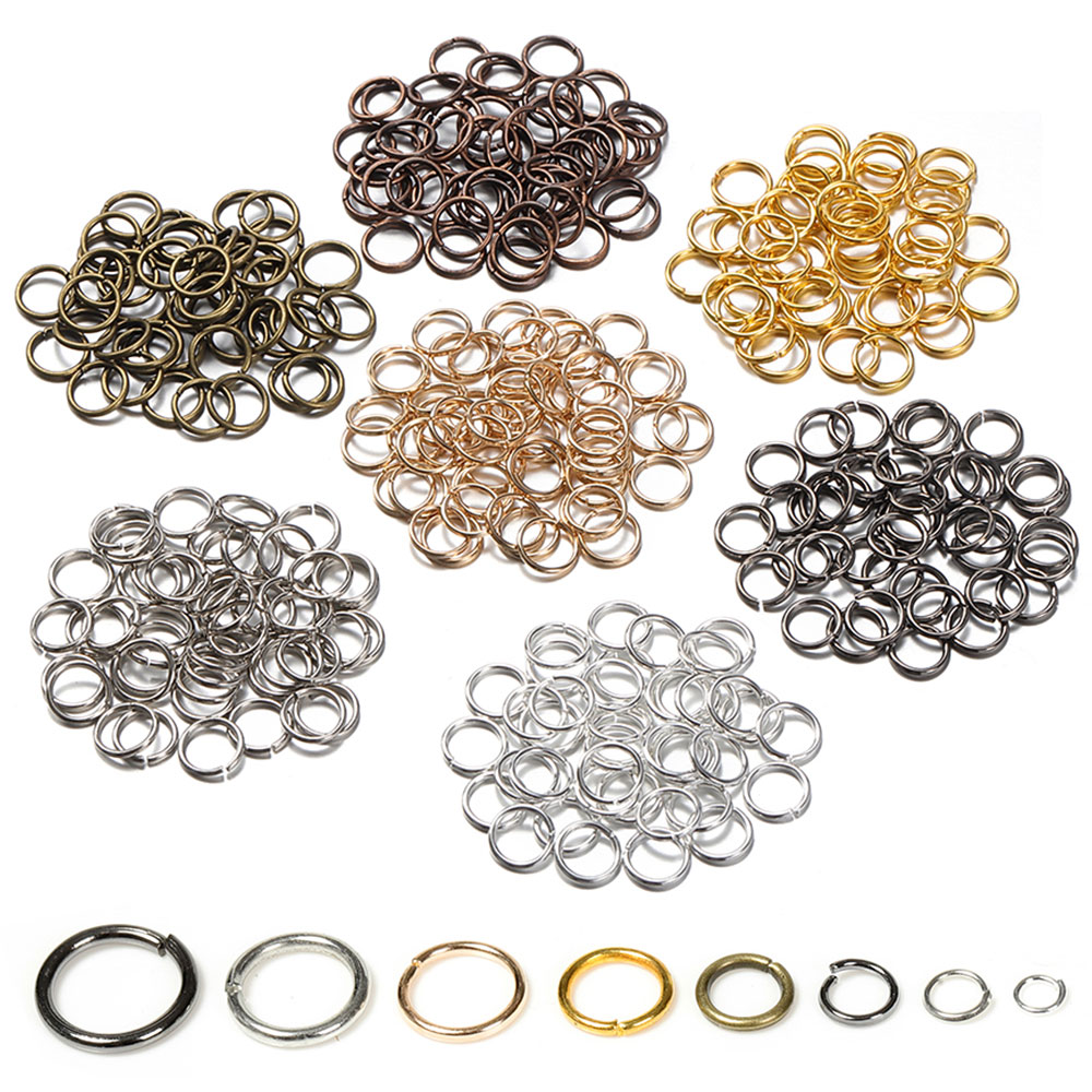 Jewelry Making Closed Jump Rings - 200 stuks 3/4/5/6/7/8/10/12mm Metalen DIY Sieraden