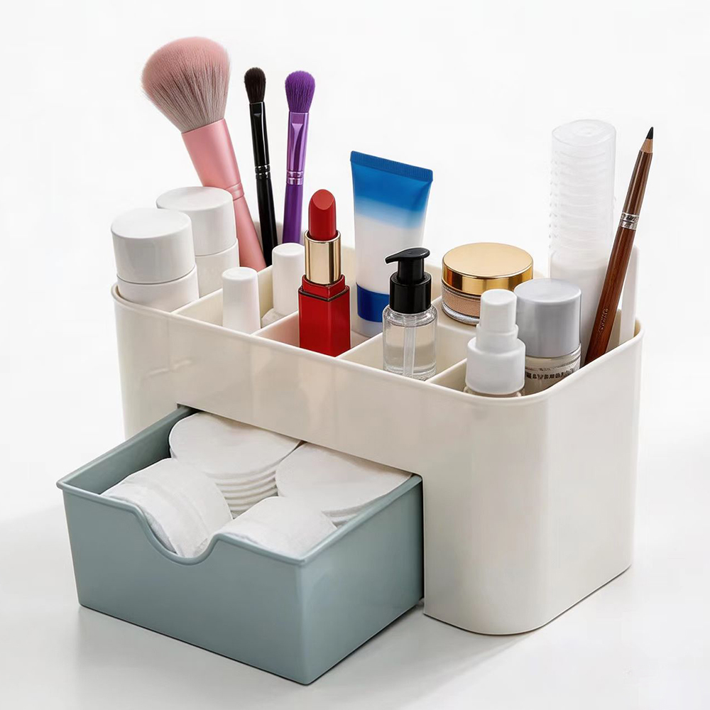 Jewelry Making Desk - Plastic cosmetische opbergdoos Multifunctionele bureau-make-up organizer
