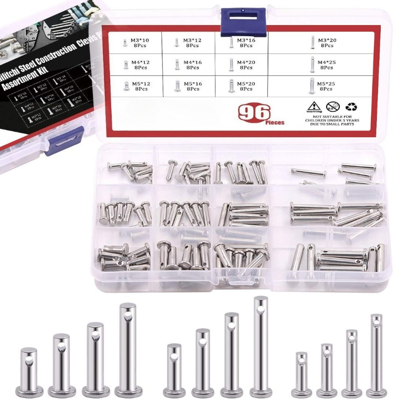 Head Pin Assorted - Platte Kop Cilindrische Pen M3 M4