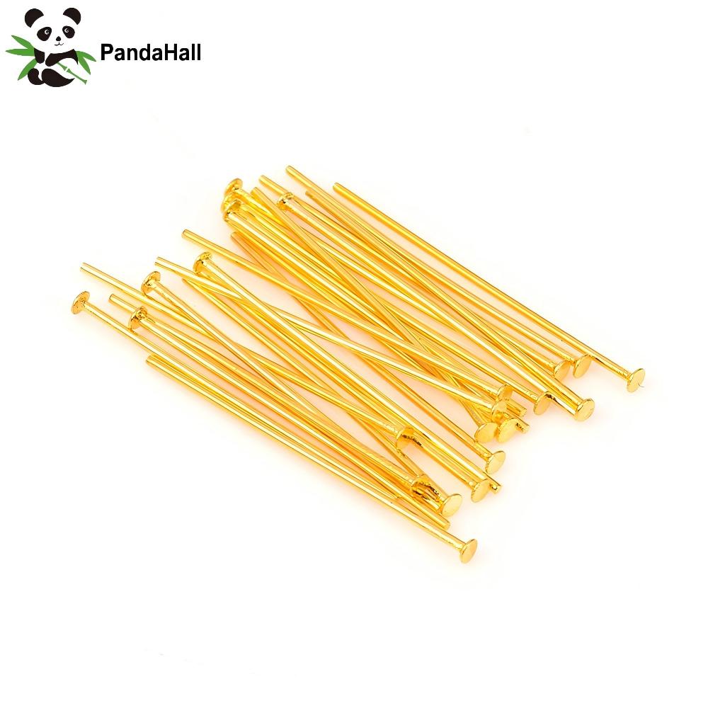 Head Pin Assorted - PandaHall 100 stuks 304 roestvrijstalen platte