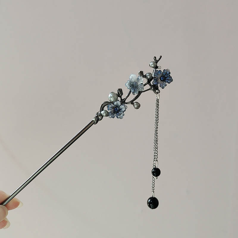 Jewelry Making With Beads - Klassieke Haarstokjes Inktkleur Bloem Metalen Franje