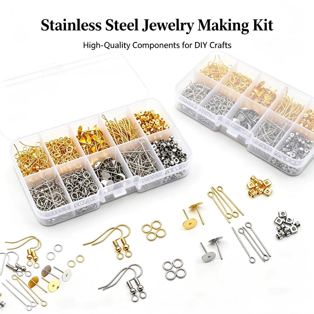 Jewelry Making Organizer - 1 Set Box Oorhaak Enkele lus