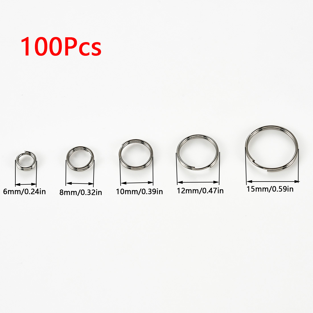 100 Stuks Rvs Mini Dubbele Ope - Jewelry Making Closed Jump Rings recensie en prijs