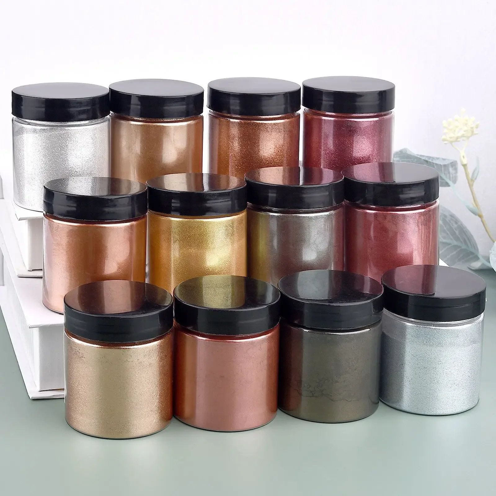 50g/Fles Metallic Glitter Poed - Jewelry Making Uv Resin Kit recensie en prijs
