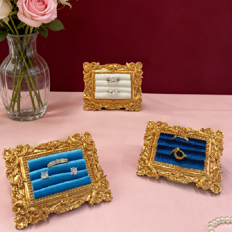 Vintage fotolijst ring display - Jewelry Making Organizer recensie en prijs