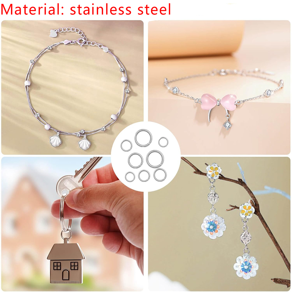 1200 stuks roestvrijstalen rin - Jewelry Making Closed Jump Rings recensie en prijs