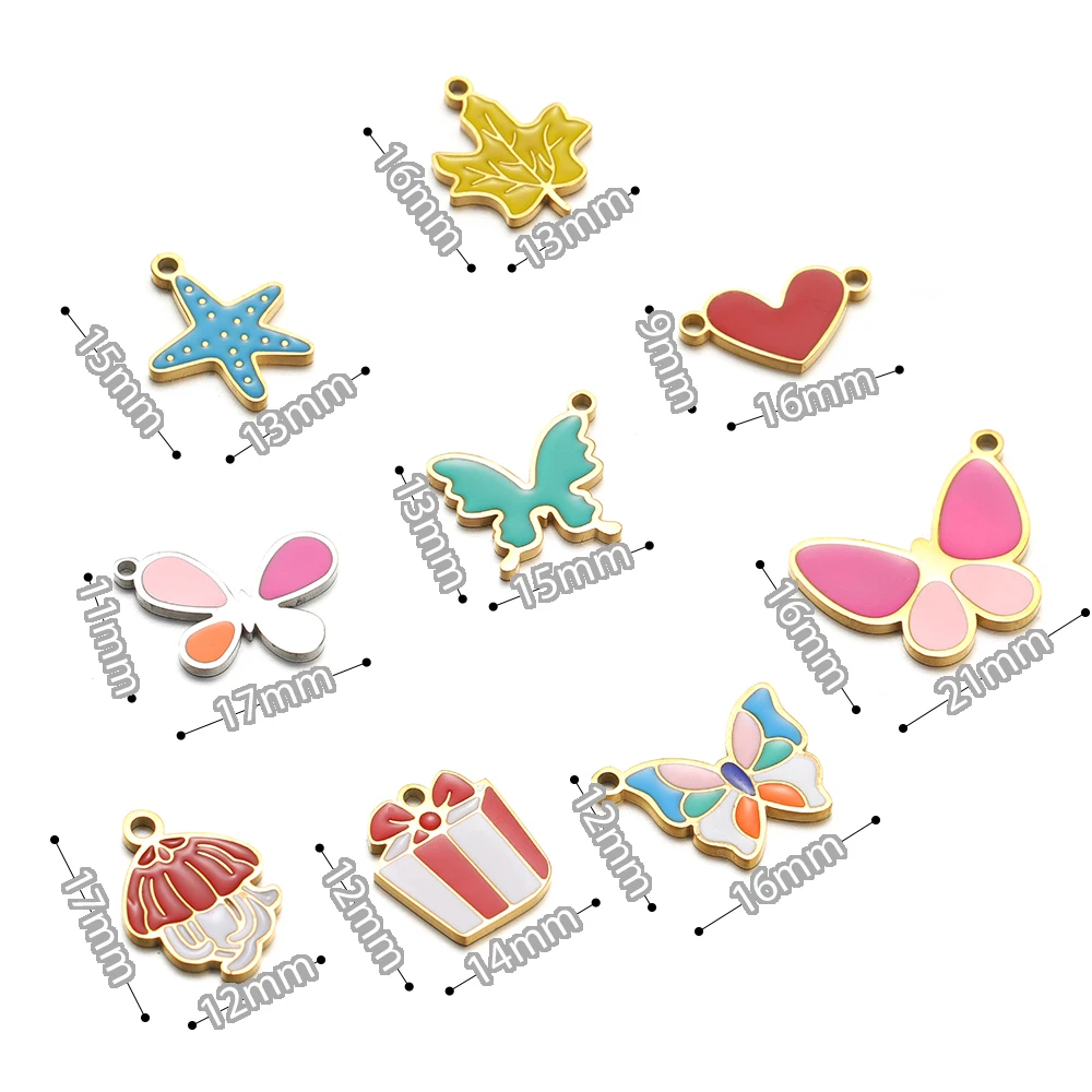 5 stks Rvs Ster Vlinder Blad H - Jewelry Making 4 Year Old recensie en prijs