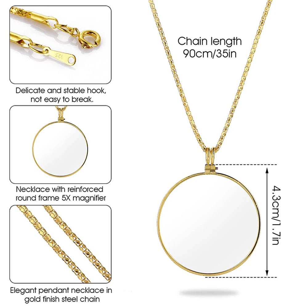 Ketting Vergrootglas Draagbare - Jewelry Making Magazines recensie en prijs