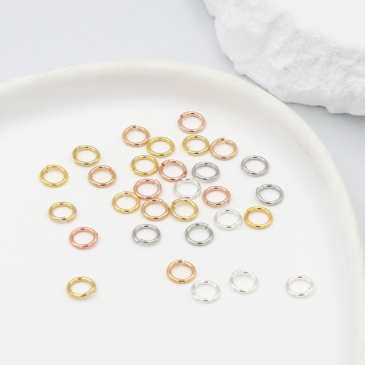 Een pakket 925 zilveren open r - Jewelry Making Closed Jump Rings recensie en prijs