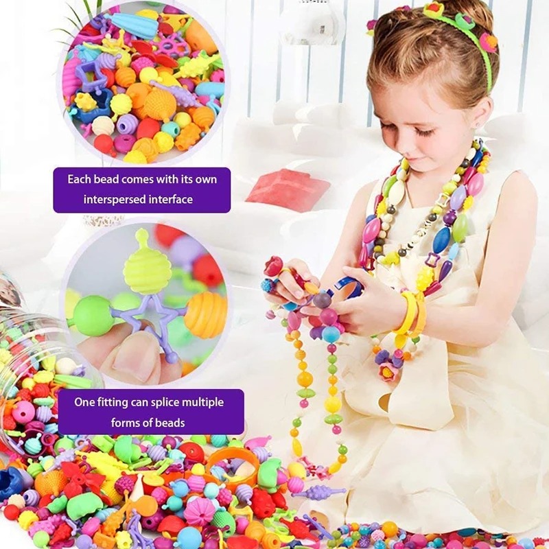 188-608pcs Pop Kralen Kinderen - Jewelry Making 4 Year Old recensie en prijs