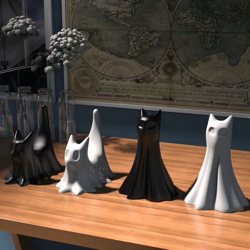 Ghost Cat Halloween Desktop Or - Jewelry Making Uv Resin Kit recensie en prijs