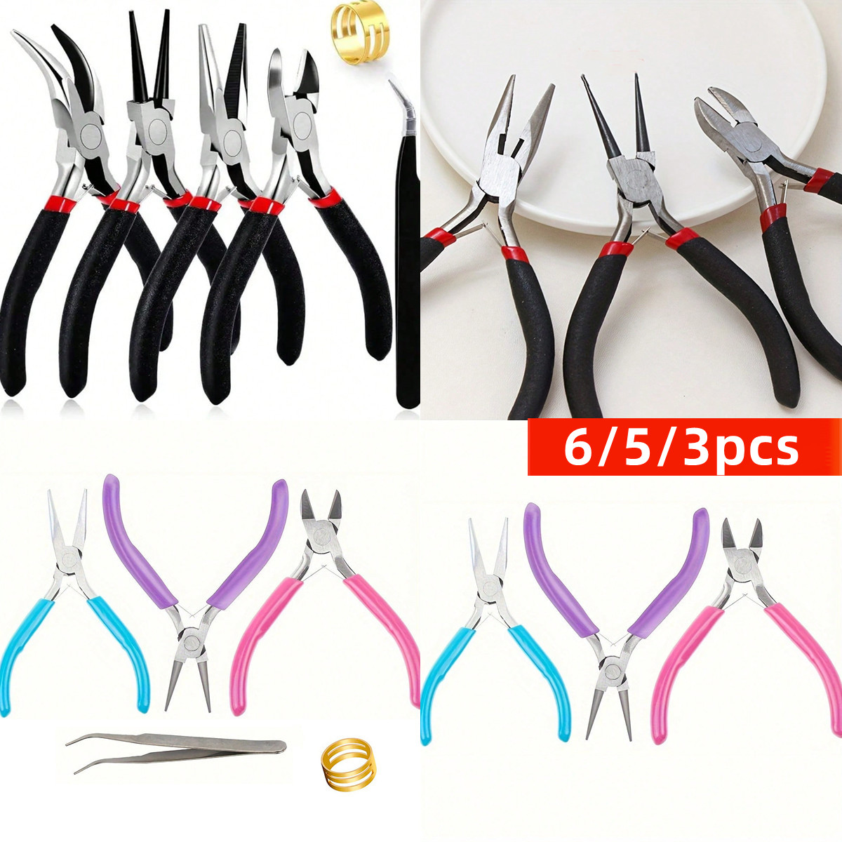 6/5/3-delige gereedschapset vo - Jewelry Making Needle Nose Pliers recensie en prijs