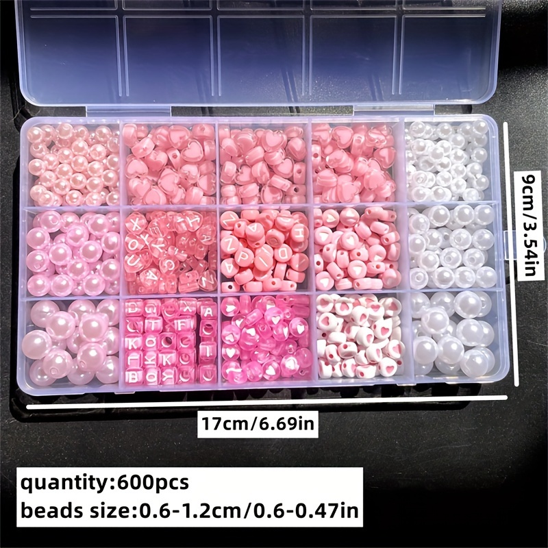 10-delige roze alfabetdoos, ac - Jewelry Making Organizer recensie en prijs