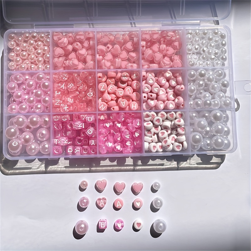 10-delige roze alfabetdoos, ac - Jewelry Making Organizer recensie en prijs