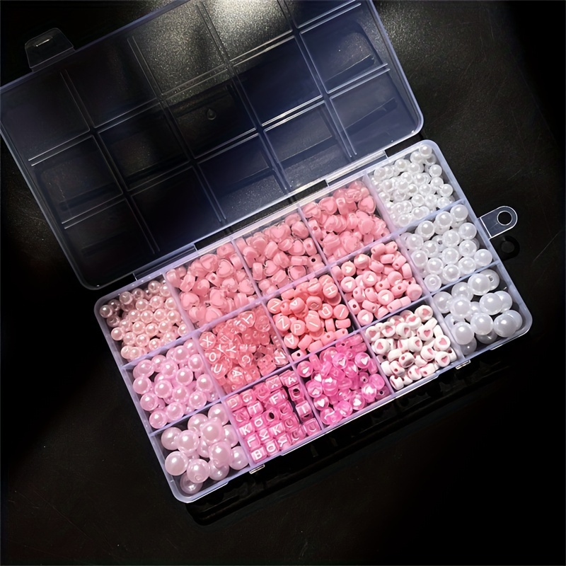 10-delige roze alfabetdoos, ac - Jewelry Making Organizer recensie en prijs