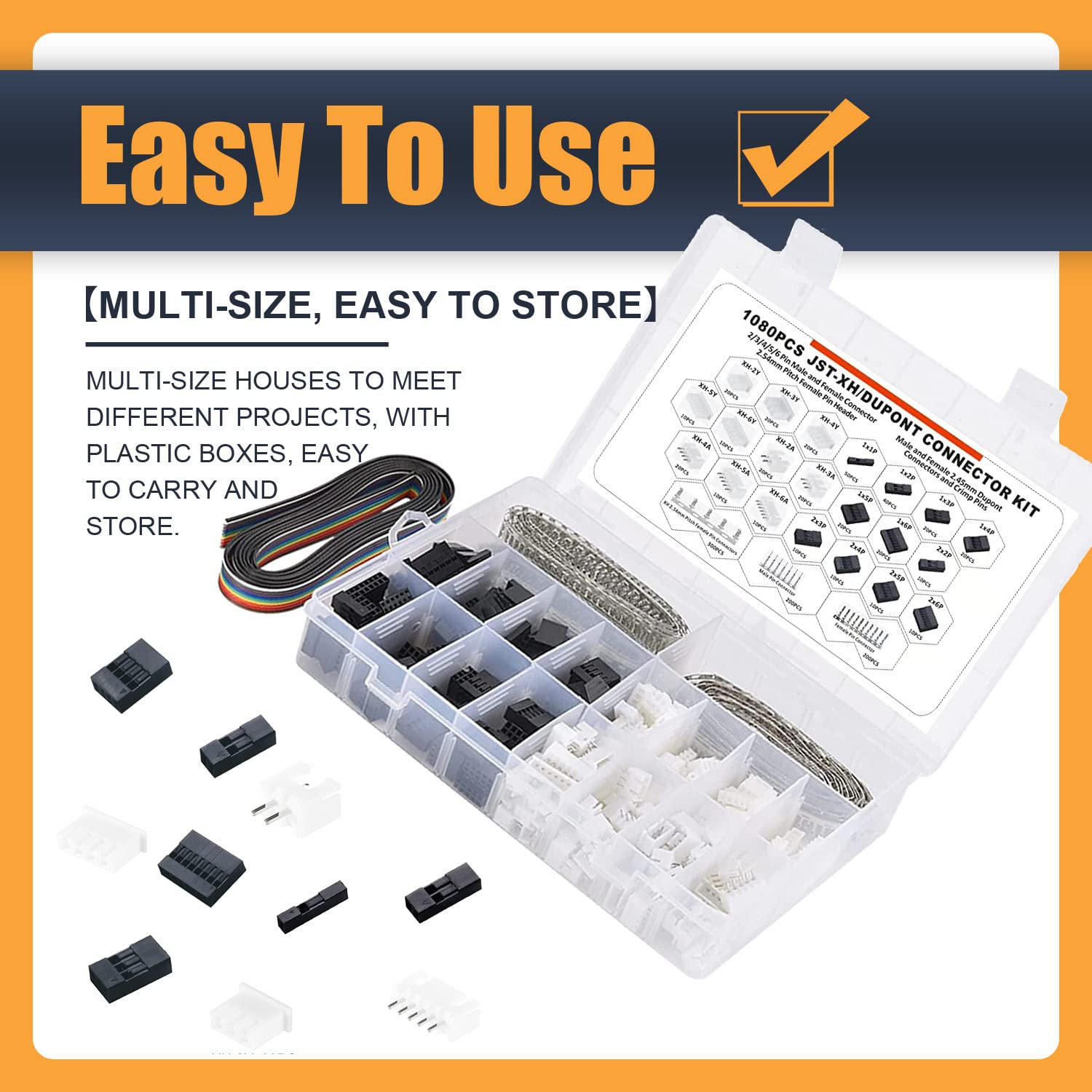 1080 Stuks Dupont/JST-XH Termi - Head Pin Assorted recensie en prijs