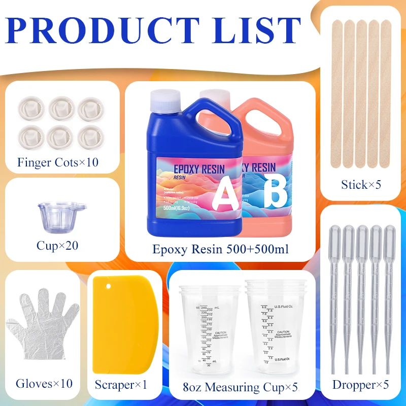 Eenvoudig te mengen epoxyhars  - Jewelry Making Uv Resin Kit recensie en prijs