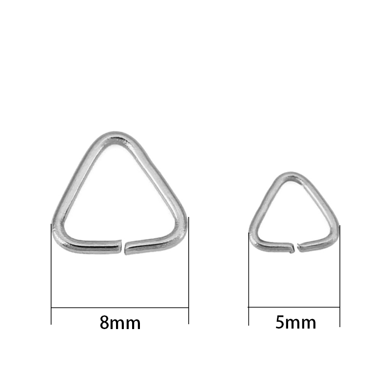 50 stuks 5mm 8mm RVS Driehoeki - Jewelry Making Closed Jump Rings recensie en prijs