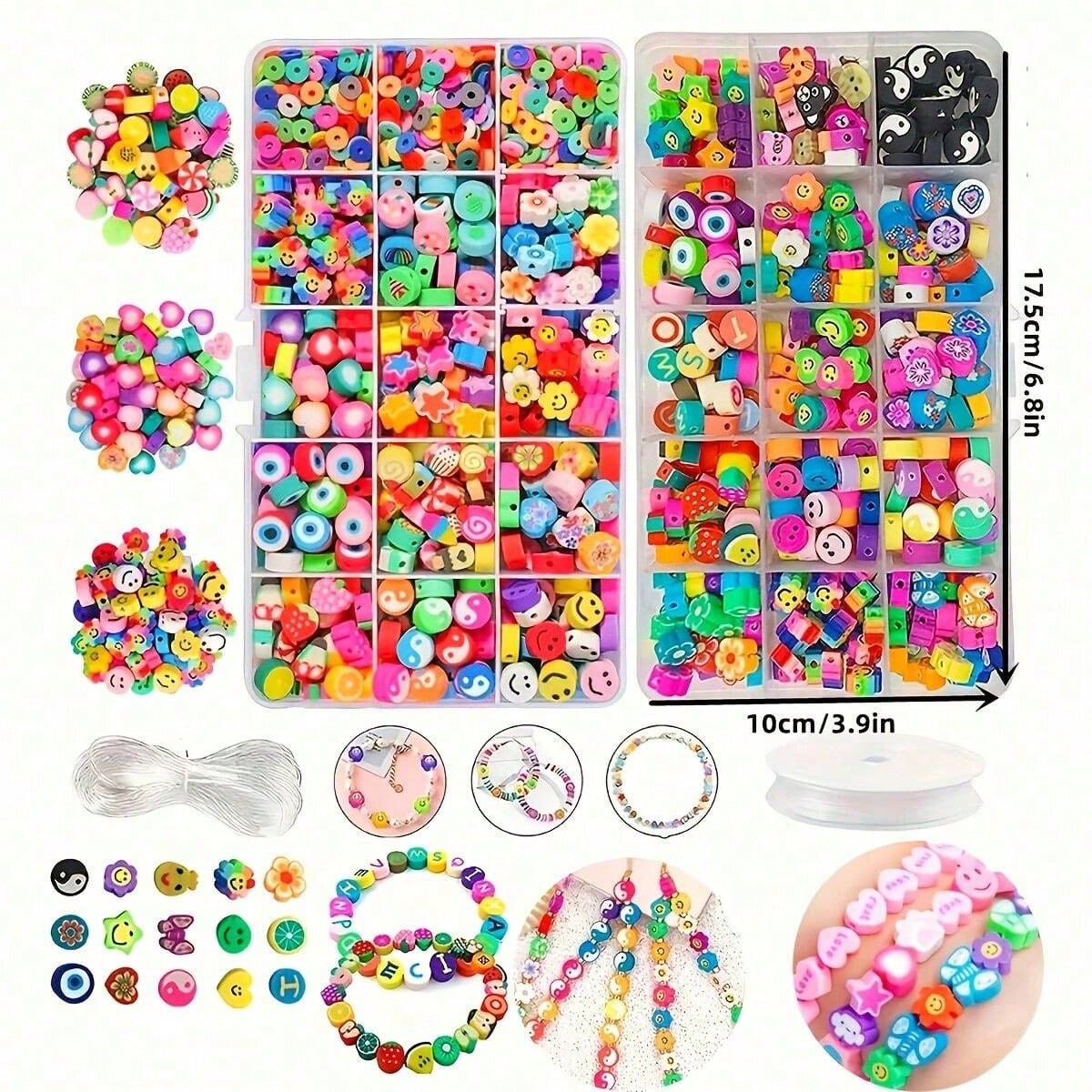 1450/1200/250 stuks polymeerkl - Jewelry Making Organizer recensie en prijs