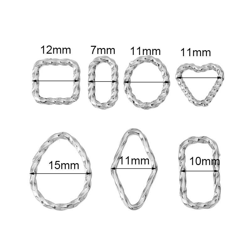 10 stuks roestvrijstalen geslo - Jewelry Making Closed Jump Rings recensie en prijs