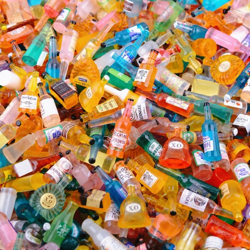 Miniatuur gesimuleerde wijnfle - Jewelry Making Resin recensie en prijs