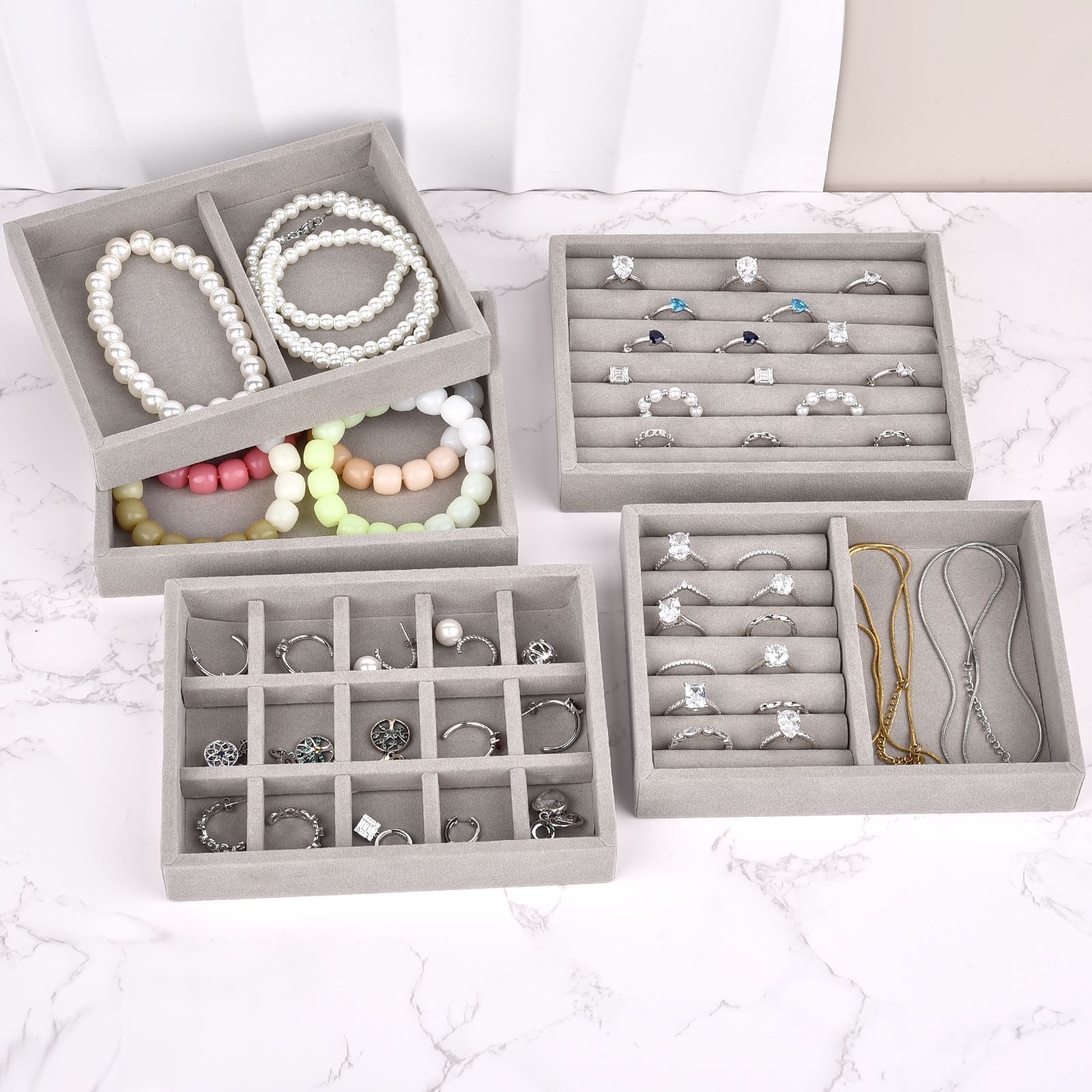 Fluwelen Sieradendoos Display  - Jewelry Making Organizer recensie en prijs