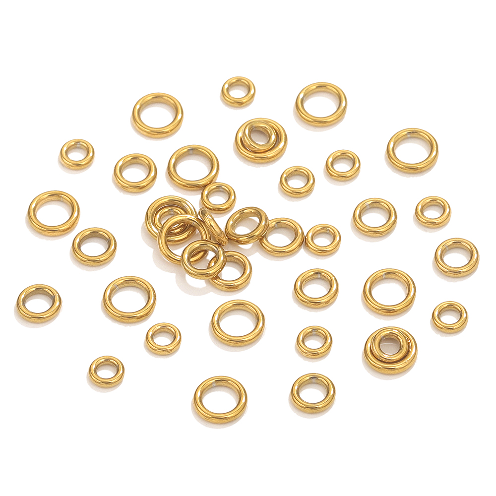 50 stuks Rvs O Ring Gold Platd - Jewelry Making Closed Jump Rings recensie en prijs