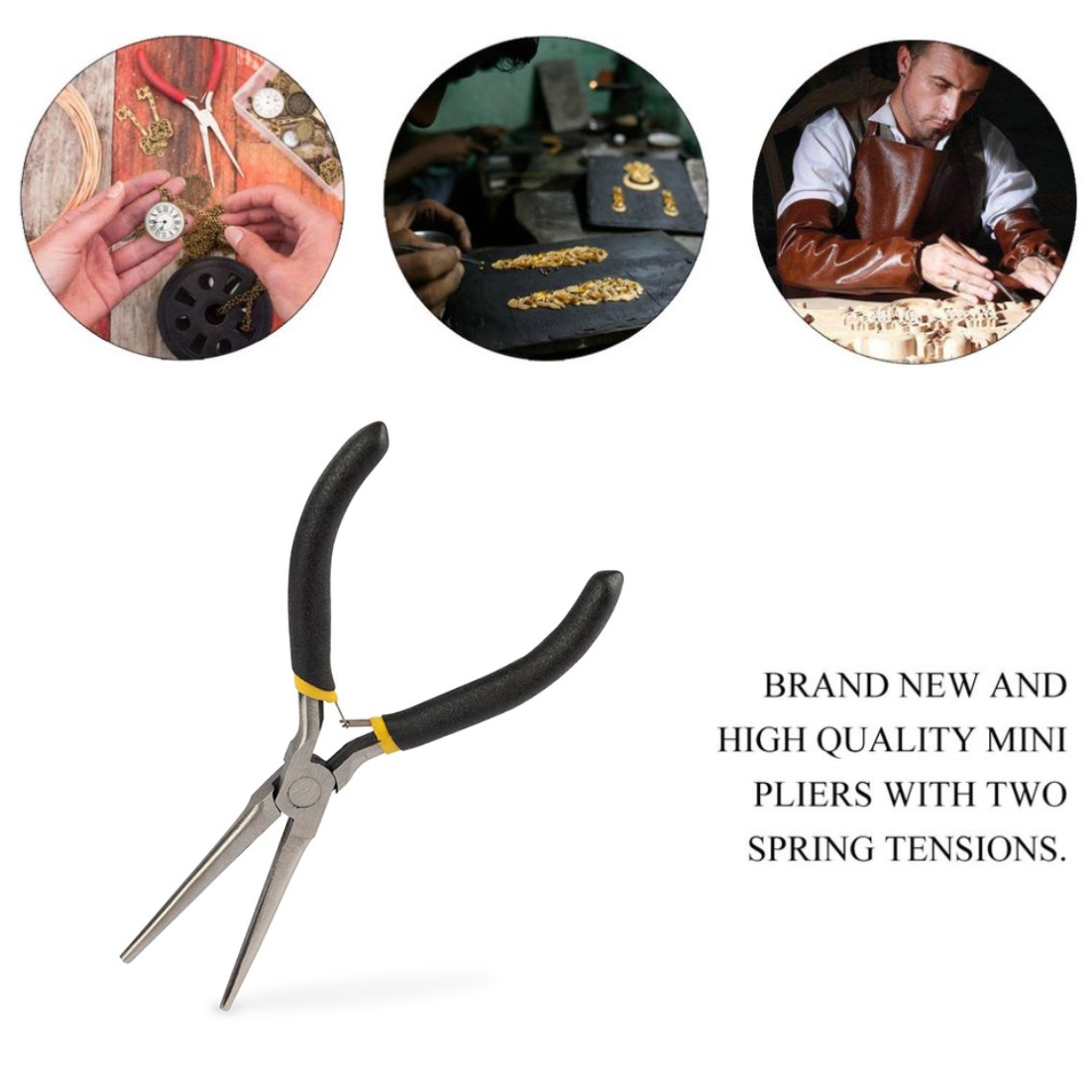 Mini Punttang Carbon Staal Mul - Jewelry Making Needle Nose Pliers recensie en prijs