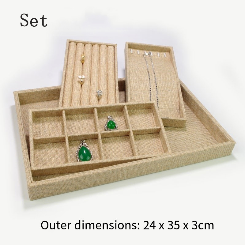 Elegante linnen sieraden displ - Jewelry Making Organizer recensie en prijs