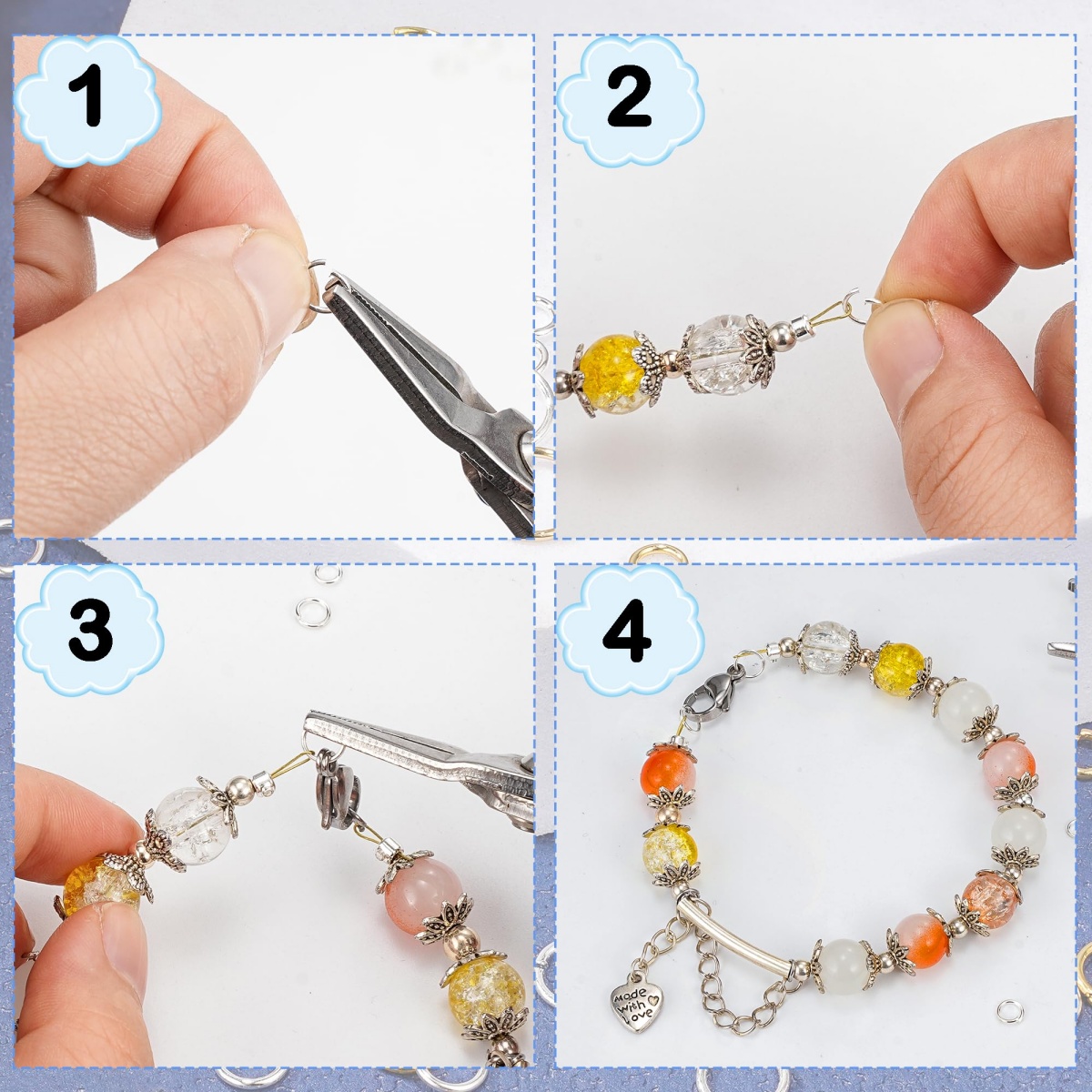 IJzeren open jump rings connec - Jewelry Making Closed Jump Rings recensie en prijs