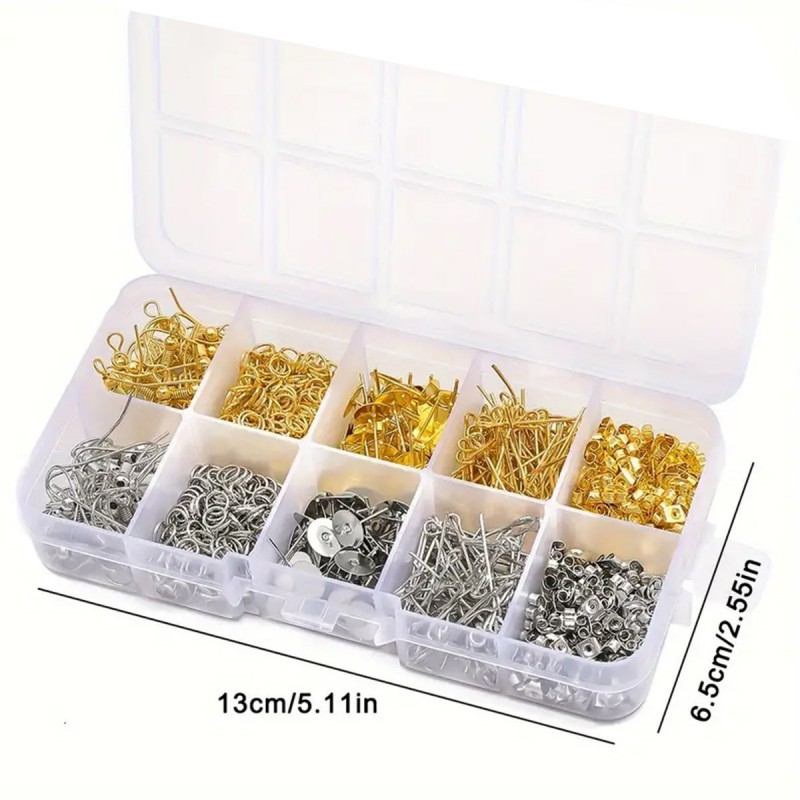 1 Set Box Oorhaak Enkele lus O - Jewelry Making Organizer recensie en prijs